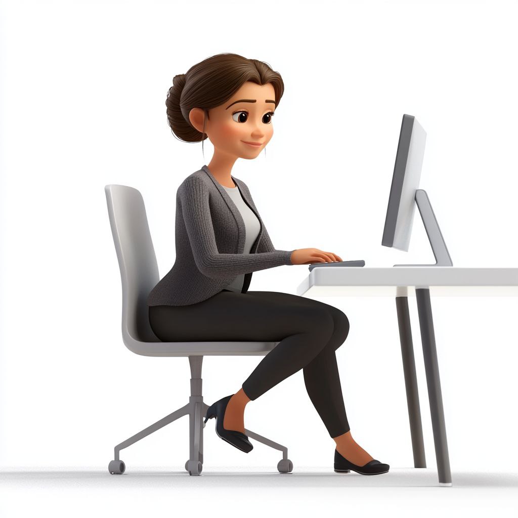 Professional woman sitting